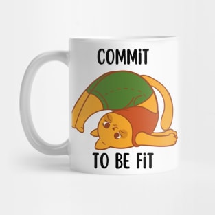 Exercise Motivation Commit to be Fit Mug